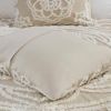 Queen 100-Percent Cotton Chenille Bedspread with Fringe Hem in Khaki Taupe Beige