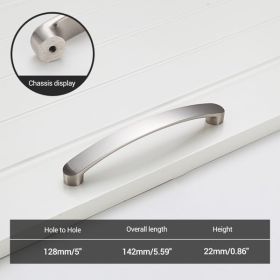 Brushed Nickel Satin Cabinet Pull Handle Door Knobs Kitchen Drawer Pulls Handles