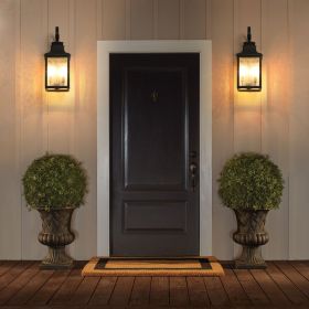 Large Outdoor Wall Lamps With Glass Supports multiple types of light bulbs (2pack) (Color: as Pic)